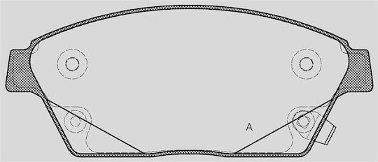 Open Parts Brake Pad Front for Chevrolet Cruze Opel Mokka