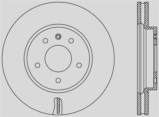 Open Parts Brake Discs 1pcs for Opel Antara