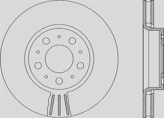 Open Parts Спирачни дискове 1бр за Volvo S60