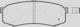 Open Parts Brake Pad for Mitsubishi Pajero Toyota Land Cruiser