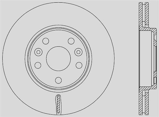 Open Parts Brake Discs 1pcs for Renault Kangoo