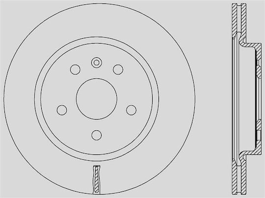 Open Parts Спирачни дискове 1бр за Opel Емблема