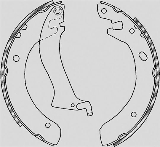 Open Parts Комплект спирачни обувки за Land Rover Фрилендър