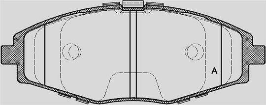 Open Parts Σετ Τακάκια για Chevrolet Matiz Daewoo Matiz