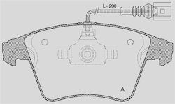 Open Parts Bremsbelag für Volkswagen Touareg / T5