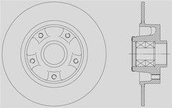 Open Parts Bremsscheiben 1Stück für Renault Großartiger Szenischer