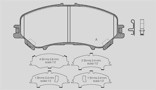 Open Parts Brake Pad for Nissan Qashqai