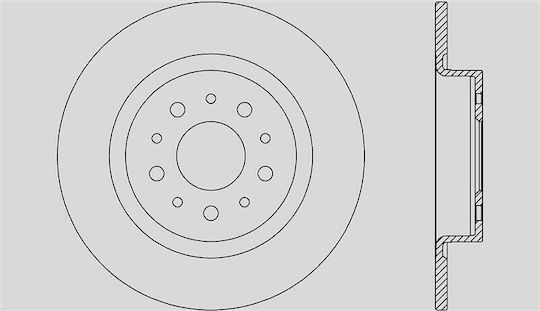 Open Parts Brake Discs 1pcs for Fiat 500