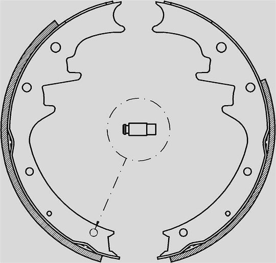 Open Parts Комплект спирачни обувки за Jeep Чероки