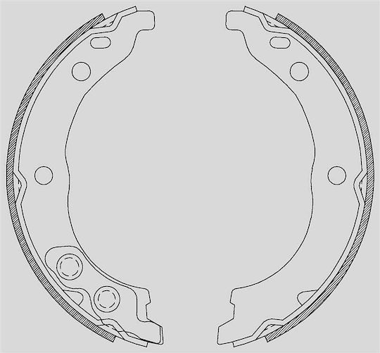 Open Parts Комплект спирачни обувки за Fiat Ducato