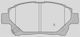 Open Parts Plăcuță de frână pentru Toyota iQ