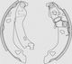 Open Parts Brake Shoe Set for Fiat Brava / Bravo