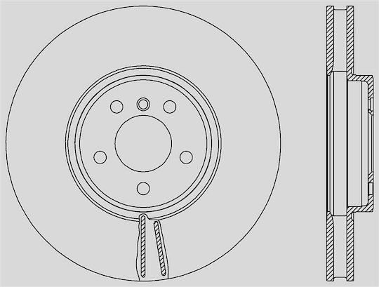 Open Parts Brake Discs 1pcs for BMW X5