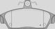 Open Parts Brake Pad for Rover Metro