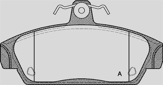 Open Parts Brake Pad for Rover Metro