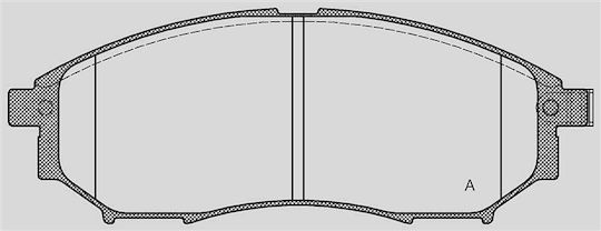 Open Parts Σετ Τακάκια για Nissan Navara