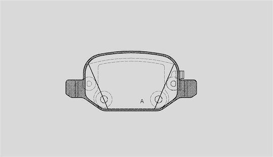 Open Parts Σετ Τακάκια για Fiat 500L
