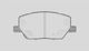 Open Parts Brake Pad for Fiat 500X Jeep Renegade