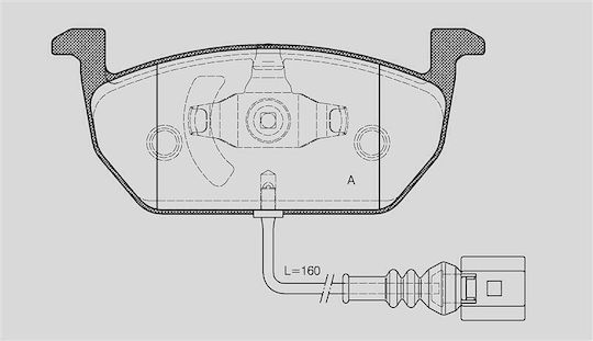 Open Parts Bremsbelag für Skoda Octavia Volkswagen Golf