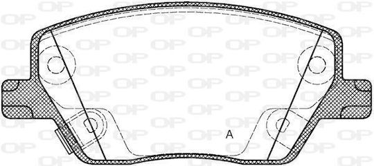 Open Parts Σετ Τακάκια για Fiat Tipo