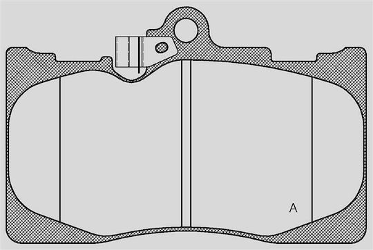 Open Parts Plăcuță de frână pentru Mercedes-Benz 450