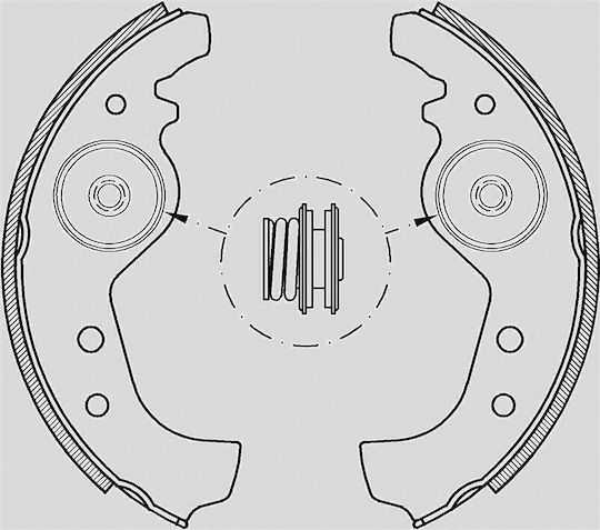 Open Parts Brake Shoe Set for Fiat Cinquecento