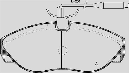 Open Parts Brake Pad for Citroen Jumper Mercedes-Benz 230