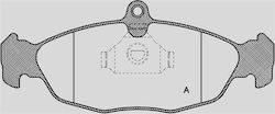 Open Parts Bremsbelag für Opel Tigra