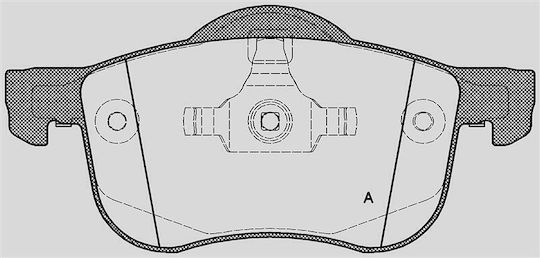 Open Parts Brake Pad for Volkswagen T5 Volvo S60