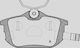 Open Parts Σετ Τακάκια για Mercedes-Benz S Mitsubishi Colt / Carisma Volvo S40