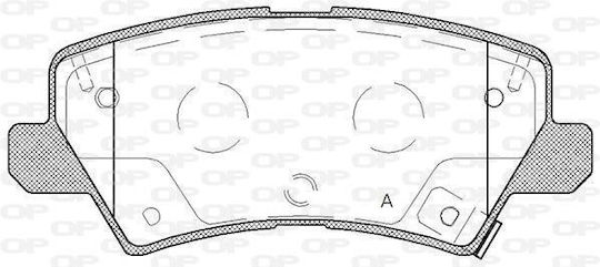Open Parts Σετ Τακάκια για Kia Picanto