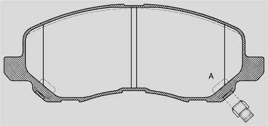 Open Parts Спирачна накладка за Mitsubishi Лансер