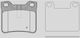 Open Parts Brake Pad for Peugeot 406