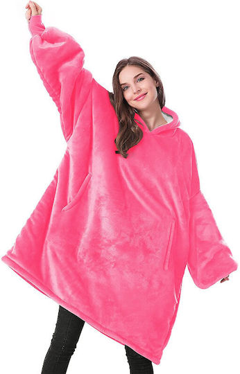 Softhug Pătură Polar Fleece Cu Mâneci 115x136cm Roz
