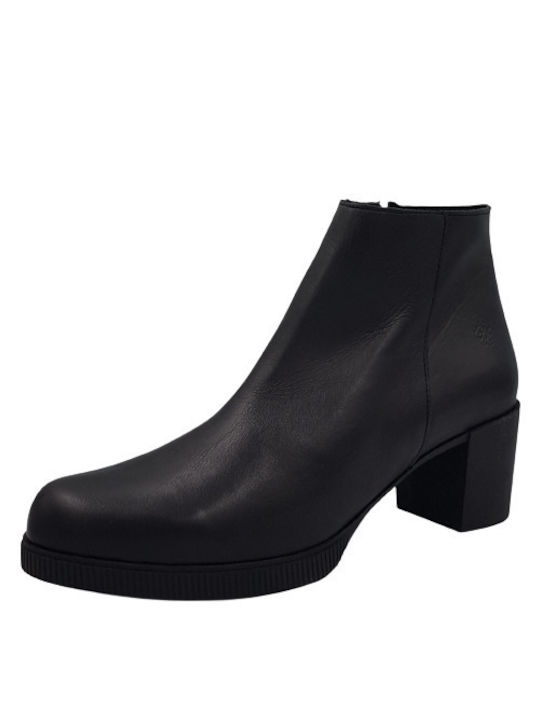 Yokono Women's Leather Ankle Boots Black