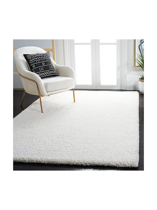 Saray Home Velvet Χαλί Ορθογώνιο Shaggy Ιβουάρ 160x230cm