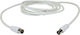 AvLink Cablu Antenă Coaxial de sex masculin - Coaxial de sex feminin Alb 2m (112.012UK)