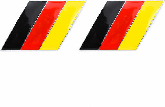 Adhesive Flags for Car Aluminum 2pcs