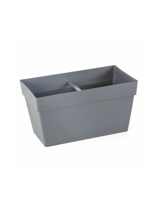 Planter Box Self-Watering 30x15.8cm Charcoal 8680648607576