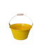 Planter Metal Yellow 20x20x10.5cm.
