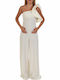 Damen Einteiler Anzug Beige
