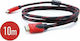 Factory HDMI 1.4 High Speed 1080p 120Hz Braided Cable HDMI male - HDMI male 10m Μαύρο