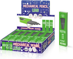 12 Packages x 12 Pencil Leads Thickness 2mm Type HB