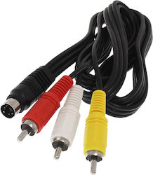 Cable Composite male - S-Video male 1.5m (EE6499)