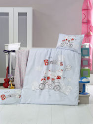 Babytale Set Für Krippe Blau 3Stück Babytale Set Für Krippe Blau 3Stück