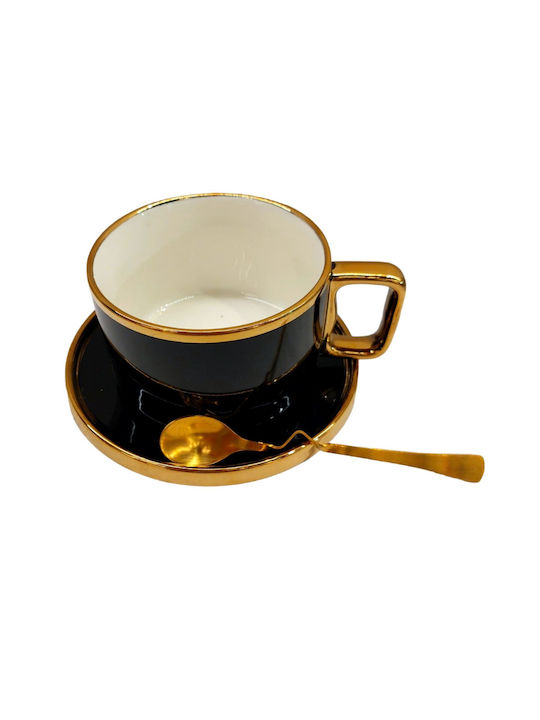 Ceramic Brown Cup Set Black