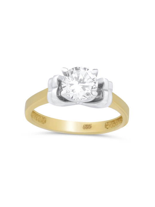 Single Stone from Gold 14K