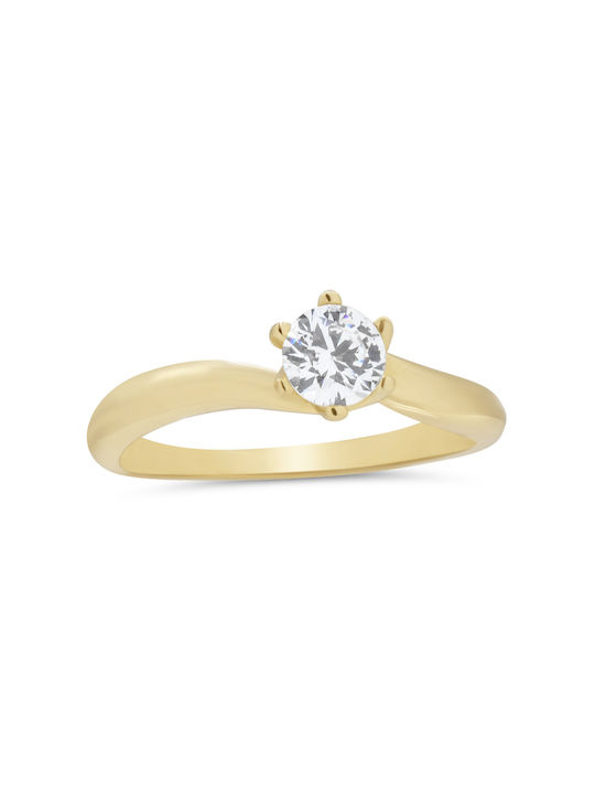 Single Stone from Gold 14K