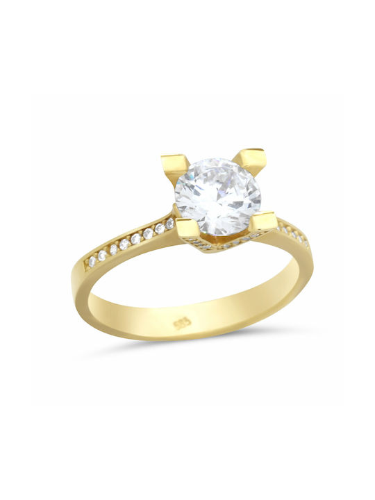 Single Stone from Gold 14K