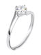 Single Stone from White Gold 14K